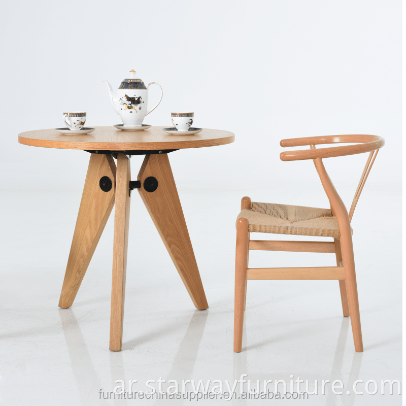 عظم الترقوة عالي الجودة y Hans Wegner Dinning Chair Covery Covered Carechair Wooden Armens for Biving Room